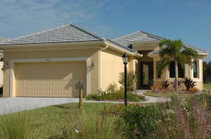 The Jubilee model at Rosedale, a 19-year-old Manatee County development where a third phase is under way now developers detect that a market recovery has begun. The model has 1,764 square feet and a price of $ 298,000 on a standard lot. Staff photo / Harold Bubil; 10-15-2012.