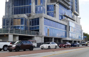 The Westin hotel under construction on U.S. 41 in Sarasota. Staff photo / Harold Bubil; 4-18-2016.