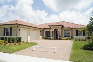 The Pinehurst model at Sarasota National. It is one of the larger homes available in the WCI Communities development. Staff photo / Harold Bubil; 5-3-2016.