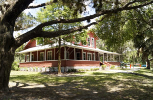 The clubhouse at Twin Rivers is a 100-year-old farmhouse on the banks of the Manatee River. The facility, for residents only, has a canoe launch and playground. Staff photo / Harold Bubil; 6-21-2016.