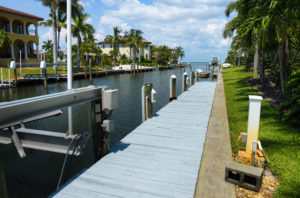 A view from the private dock at 593 Kingfisher Lane in Longboat Key Estates, a private community of only 45 homes, all of which are on water. The canal has direct and easy access to the bay. The neighborhood dates from the 1950s and is a highly prized area of single family homes on Longboat Key. Residents have their own private waterfront park. STAFF PHOTO / DAN WAGNER
